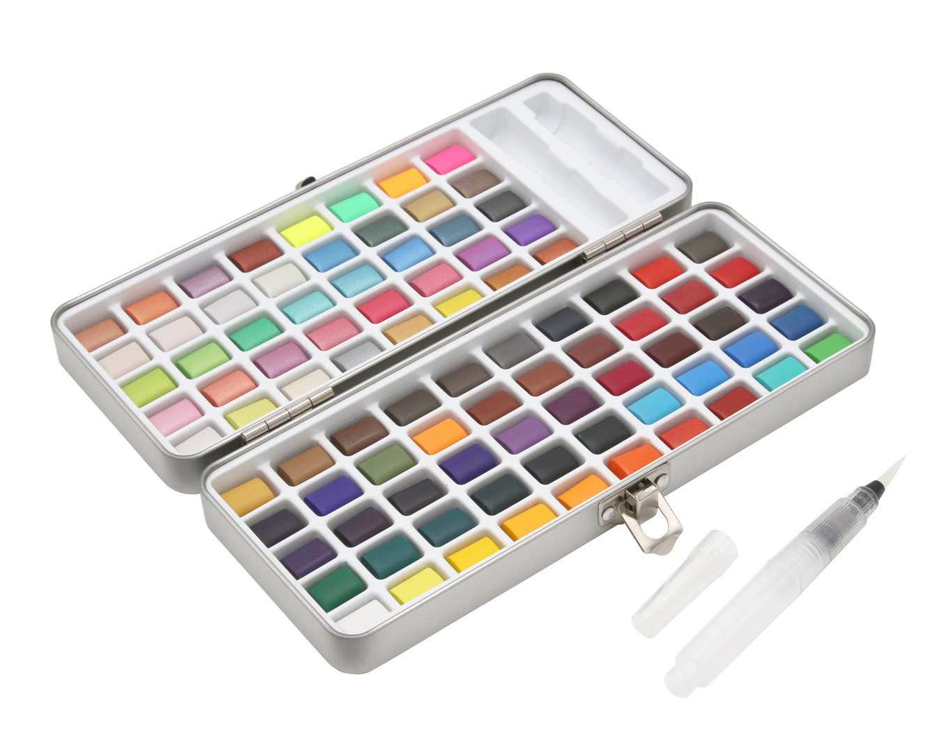 Aquarelverfset, 20 kleuren, parelmoer waterverfsets, metallic aquarelverf, schildersets voor kinderen en volwassenen, aquarelset palet (1 ml-B